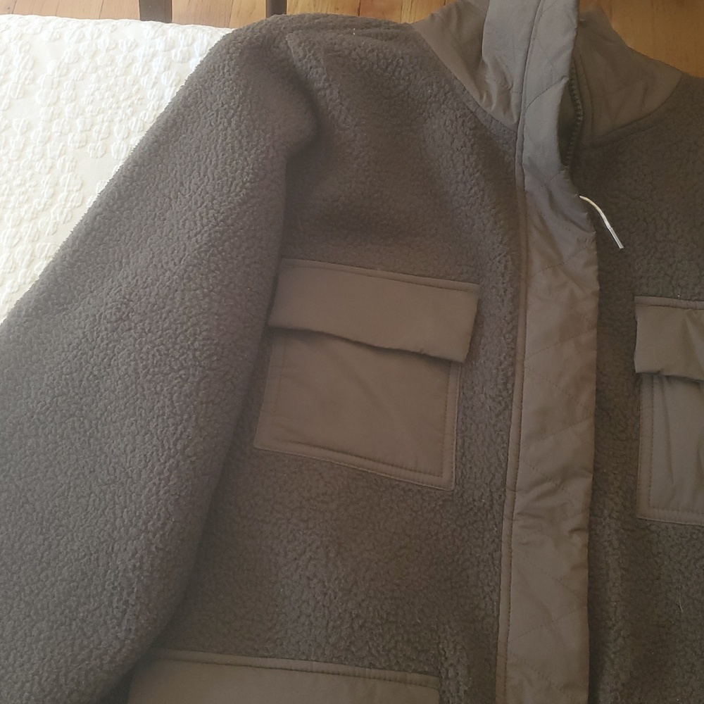 VUORI WOMENS SHERPA FLEECE JACKET ,SIZE:LARGE ;MODEL VW524, COLOR:GREEN - Picture 5 of 13